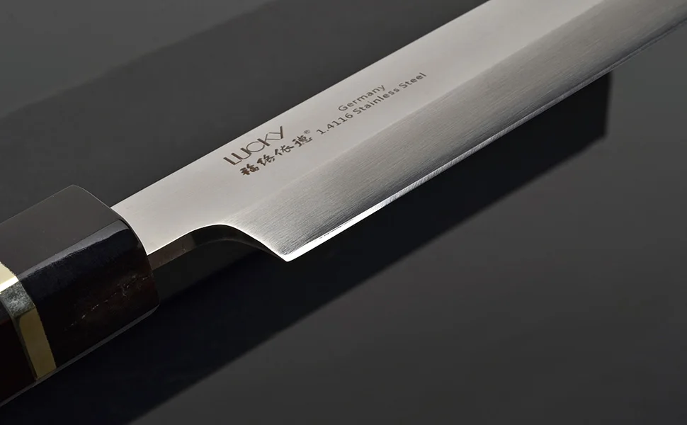Японский Нож для суши, кухонный, немецкий, из нержавеющей стали, Япония, янагиба, сашими, киритсуке, филе рыбы, лосось, кухонный нож, 5.1.2г