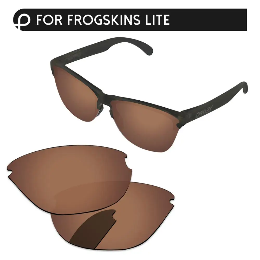 Copper Brown PapaViva Сменные линзы для аутентичных солнцезащитных очков Frogskins Lite OO9374 Поляризованные-несколько вариантов - Цвет линз: Copper Brown