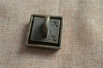 

Chinese old copper Bronze Copper seal and box stamp dayuan seal