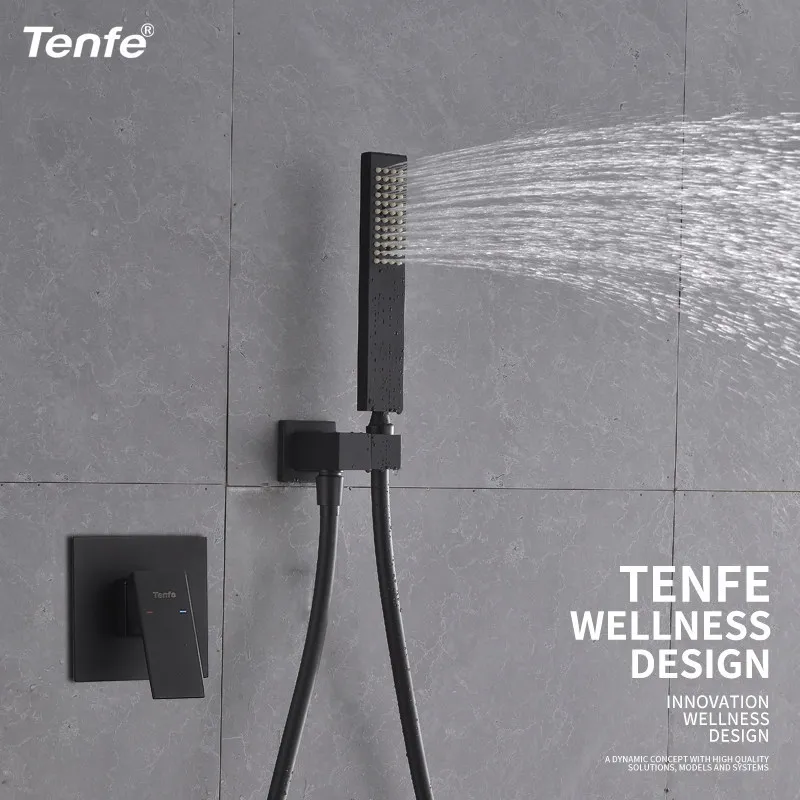 

Ding Fei Embedded Box Mixing Water Valve Bring Hold Dark Flower Sprinkler Income Wall Type Shower Water Tap Suit
