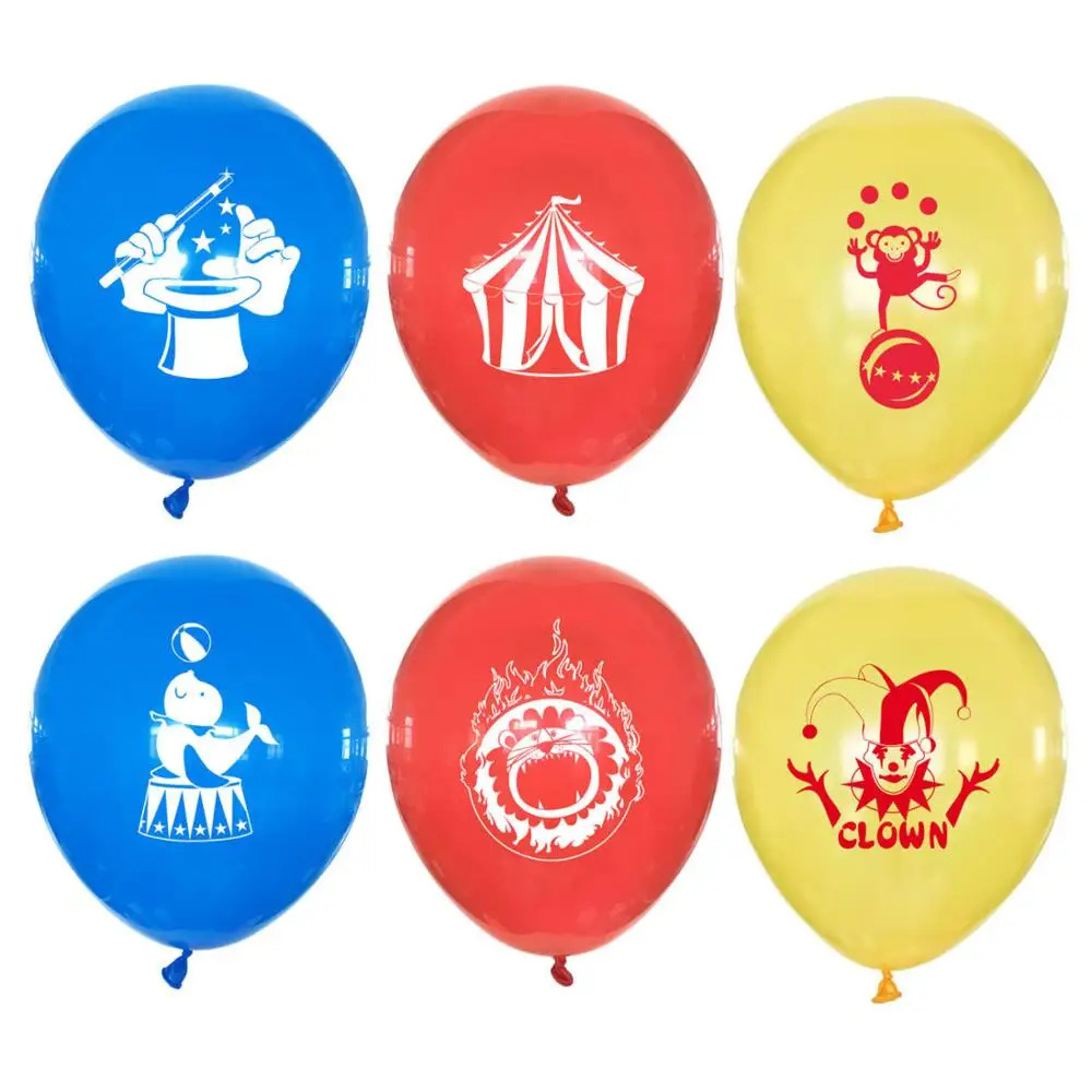 20 шт конфетти латексные шары 12 дюймов цирковая обезьяна в форме клоуна с днем рождения, вечеринки, свадьбы, Рождества, декоративные принадлежности для детей - Цвет: Насыщенный сапфировый