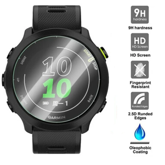 Screen Protector Garmin Forerunner 245 Music - 9h Tempered Glass Garmin  Forerunner - Aliexpress