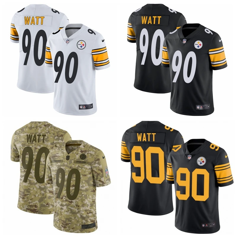 Все сшитые Питтсбург качественные мужские Steelers T. J. Watt Джерси