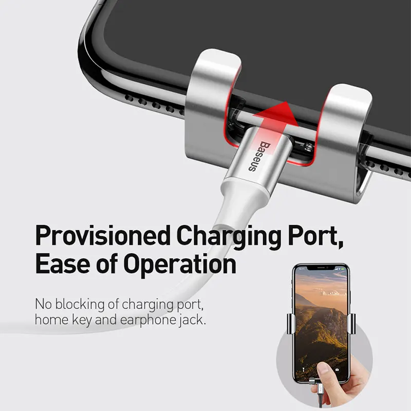 Гравитационный Автомобильный держатель для телефона Baseus iPhone крепление на
