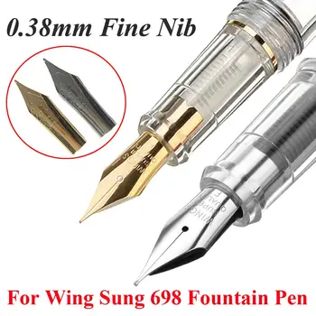 

Extra Fine Nib 0.38mm for Wing Sung 698 Fountain Pen Finance Luxury Metal Ink Pens Office School Supplies Birthday Gift Wingsung