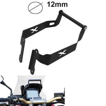 

Motorcycle GPS Navigation Bracket Front Bar Stand Mobile Phone GPS Holder Fit for Honda X-ADV 750 XADV XADV750(12mm)