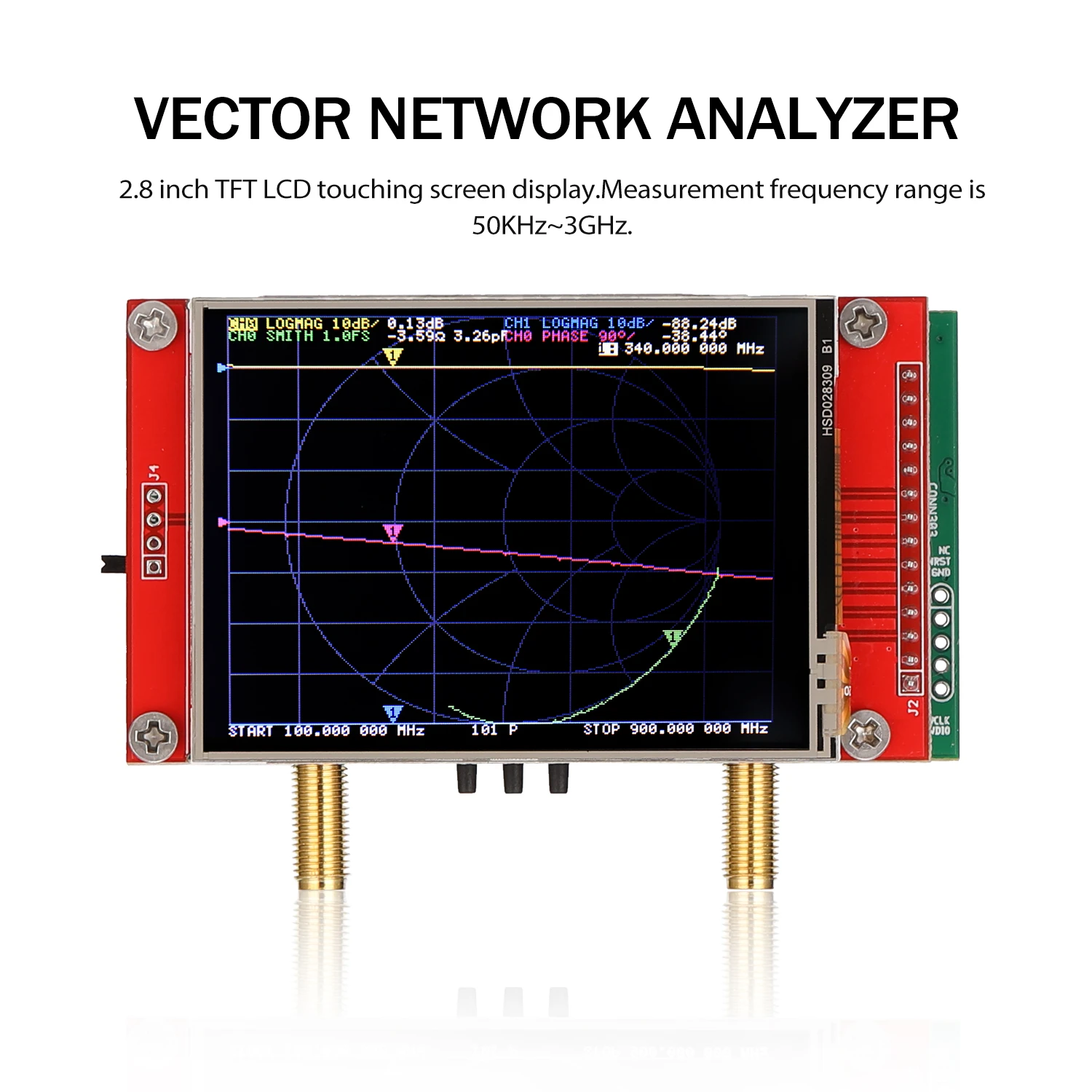 NanoVNA V2 3G Vector Network Analyzer 50KHz-3GHz Shortwave HF VHF UHF Antenna Analyzer S-A-A-2 NanoVNA V2 3G Vector Network Analyzer 50KHz-3GHz Shortwave HF VHF UHF Antenna Analyzer S-A-A-2
