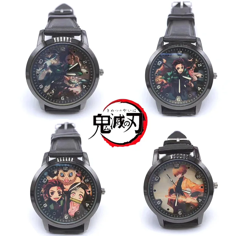 Demon Slayer's Blade Watch Anime Cosplay Watch Tanjirou Nidouzi My Wife Zenyi Anime Watch Men's and Women's Watch Birthday Gift afbeelding