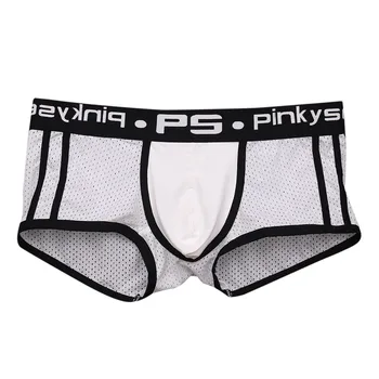 

Men Sexy Underwear Letter Printed Boxer Breathable Underpants Sports Fitness Boxershorts Male Bokserki трусы Boxer Para Hombre