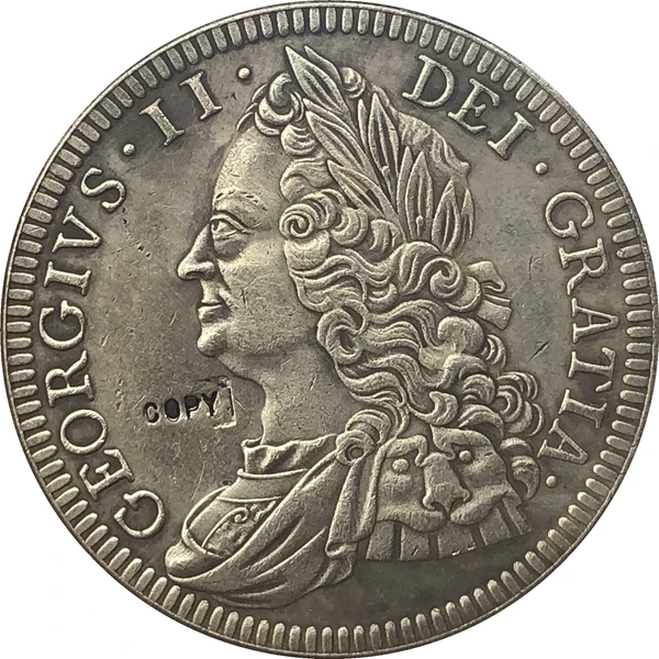 1746 Соединенного Королевства 1 Корона копии монет