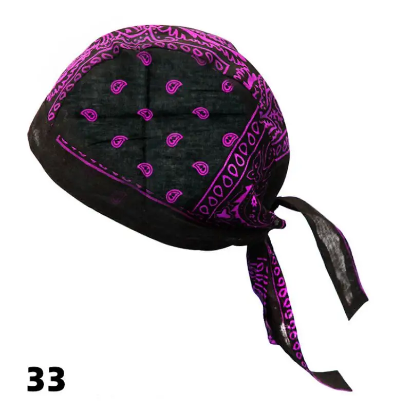 Fashion Pirate Cap Men Cotton Printed Sun Protection Cycling Summer Bandana Women Hat Spring Hip-hop Headscarf Headband