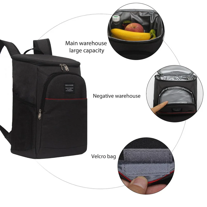 Водонепроницаемый Изолированный охлаждающий 18Л рюкзак для пикника, кемпинга, рюкзак, пакет для холодильника, охладитель льда для женщин и детей, Термосумка, Ланч-бокс