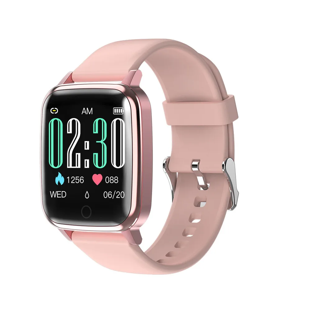 Rose gold Смарт-часы Greentiger R1, bluetooth, монитор сердечного ритма, кровяное давление, кислород, IP67, водонепроницаемые, анти-потеря, умные часы VS B57 B58 - Цвет: Rose gold