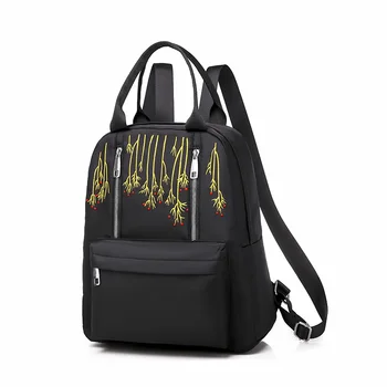 

Casual Women Backpack Oxford Cloth Lightweight Fashion Female Bagpack Youth Multifunctional Backpacks Black Red