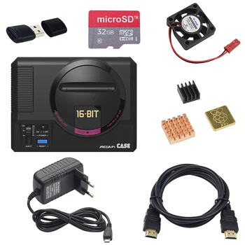 

Retroflag MEGAPi Case-M + Classic USB Game Pad Controller + Power Adapter + Fan + Heatsinks for Raspberry Pi 3 Model B 3B Plus