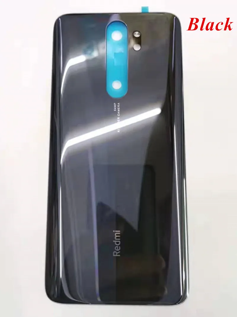 Задний корпус для Xiaomi redmi Note 8 pro задняя крышка корпус батареи с логотипом Замена для redmi Note 8 pro - Цвет: Black