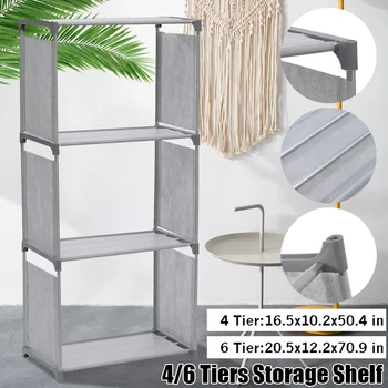 

4/6 Tiers Bookshelf Storage Shelves for books Children Book Rack Bookcase Standing Cabinet Display Rack Organizer Home Furniture