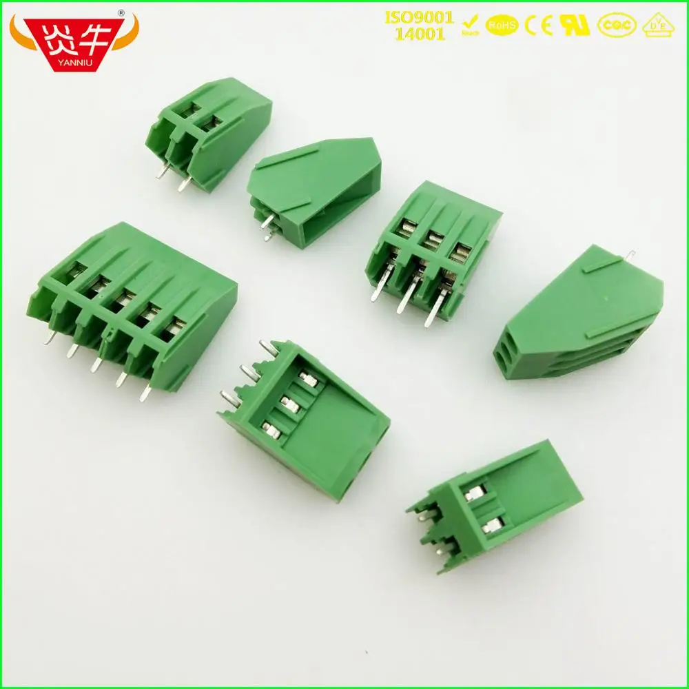 KF104 5,08 2P 3 P PCB универсальные Винтовые клеммные блоки DG104 5,08 мм 2PIN 3PIN SMKDS 3/2-5,08 1713723 Феникс контакт DEGSON KEFA