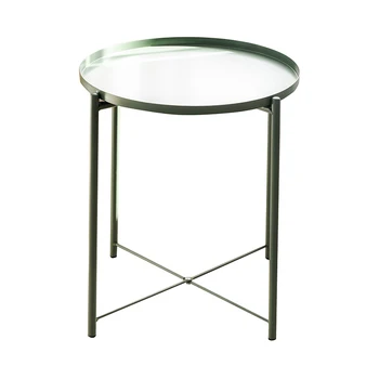 

Small coffee table living room side a few iron multi - function round tea table mini - simple Graden.