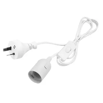 

1.8m Power Cable E27 Lamp Bases Low Heat Radiation with Switch for LED Bulb Pendant Hanging Lamp Suspension Socket Holder