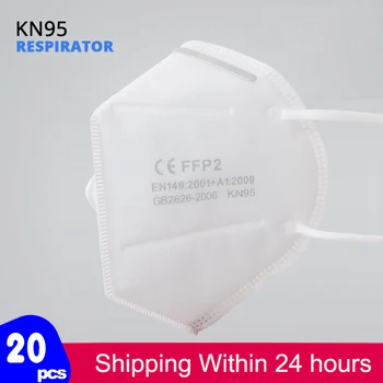 

Fast Shiping KN95 Mask ffp2 Respirator 5-Layer Reusable Protective Face Masks for virus protection Filter Mouth caps Cover