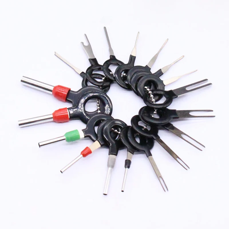 

dropshipping 18 Pcs Car Wire Harness Plug Terminal Extraction Pick Connector Pin Remove Tool Set OE88
