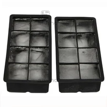 Шоколад рюмки из льда печенье десертов кубика льда Форма для выпечки Maker выпечки силиконовые формы 8 сетки квадратные формы