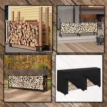 Наружная дровяная полка, водонепроницаемая деревянная сумка для хранения, защита от снега, универсальные пылезащитные чехлы