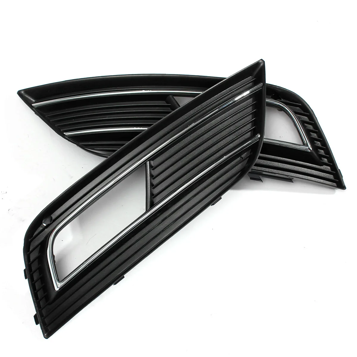 8K0807681K 8K0807682K Front Bumper Fog Light Lamp Grill Grilles Cover For Audi A4 B8 Facelift 2012 2013