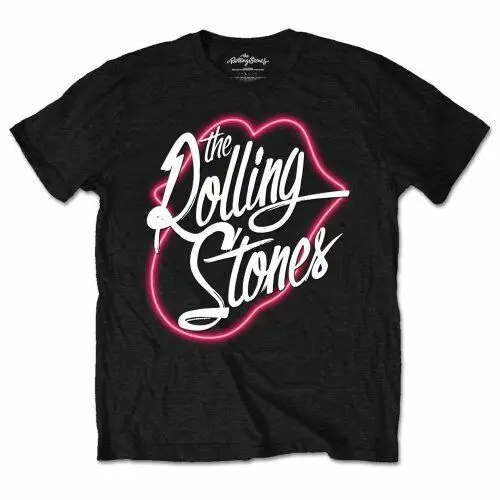 

rolling stounes Neon Lips Shirt Official Merchandise M/L/XL-NEW- show original title