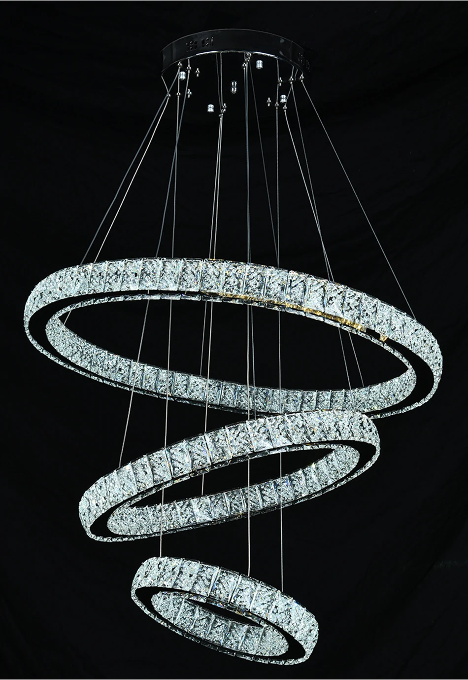 Dimmable кольцо кристалл Открытый Подвесные Светильники Крытый современный подвесной светильник дома лампы деко висит Лампы для мотоциклов