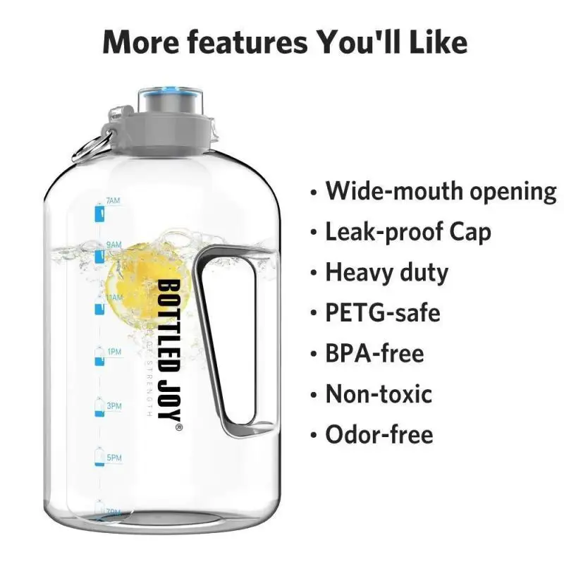 2.7L/1.7L Water Bottle for Men Women Hiking Gym Fitness Camping