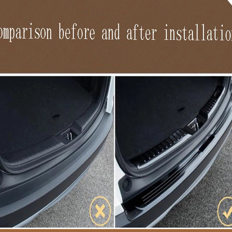 Задняя защита багажника применяется только для Honda CRV refit 17-19year CRV нержавеющая сталь/материал специальное украшение