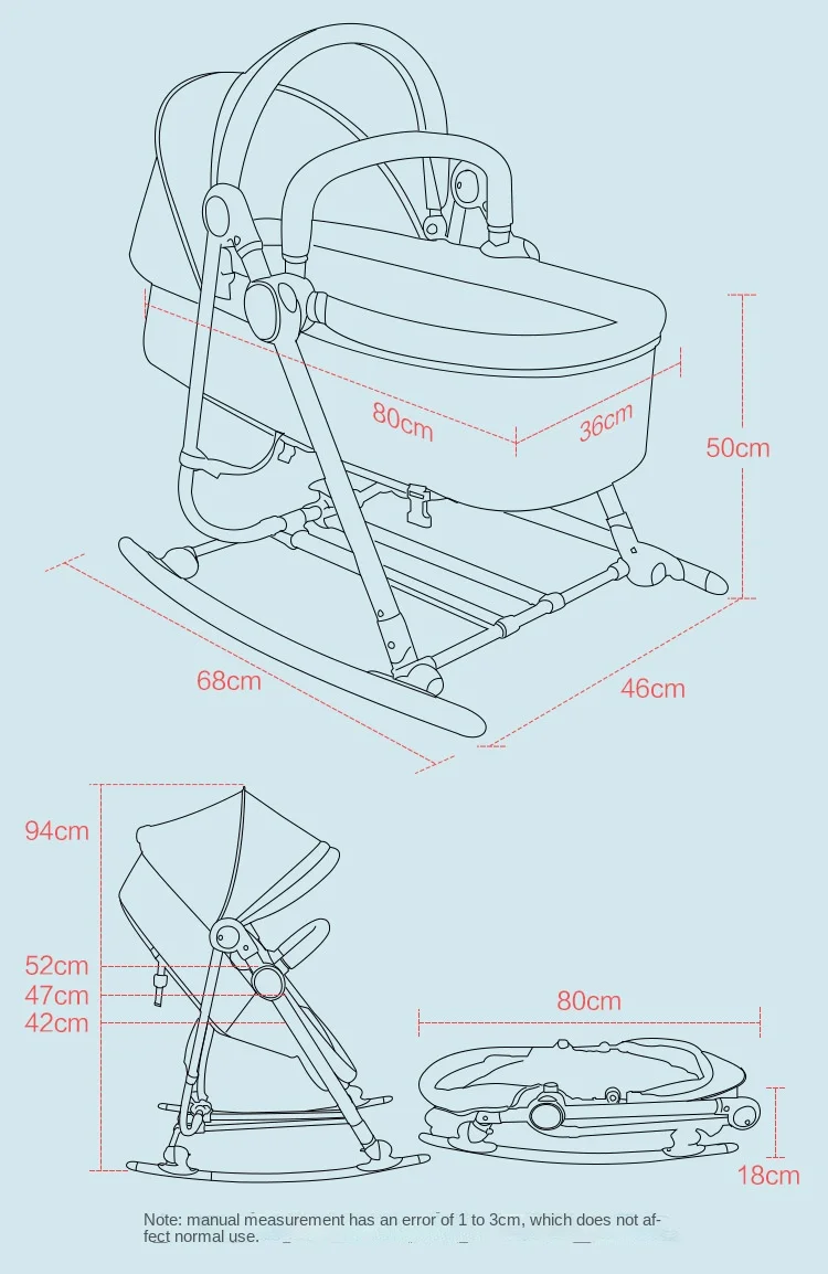 4-in-1 Baby Bed