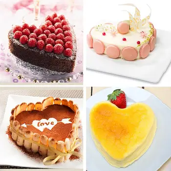 

4/6/8inch Heart Shaped Cake Pan Muffin Chocolate Cheese Mold Cake Decorating Tool Bread Mould Bakeware DIY Non-Stick Cake Pan