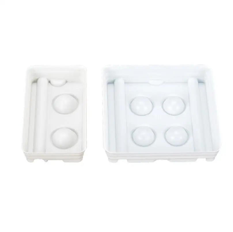 

100pcs/lot Palette Mixing Plate Disk Plastic Stir Mix Tray 2 Slots or 4 Slots to Choose Dental Lab tool