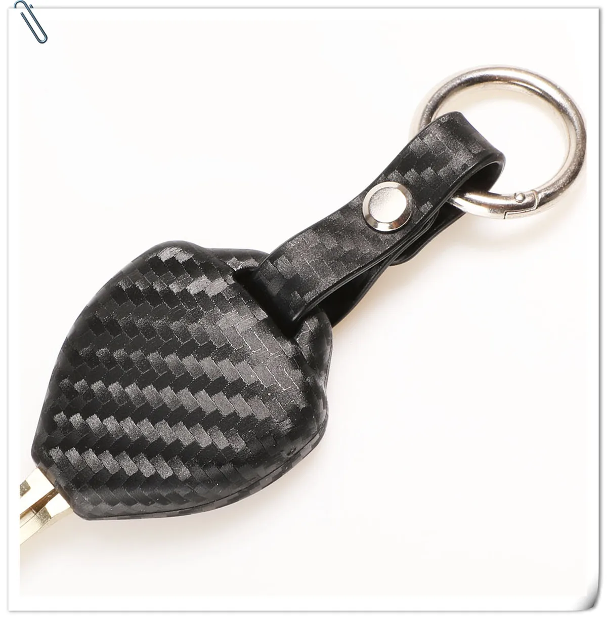 Keyforkess 2/3/4 pulsante in fibra di carbonio copertura chiave a distanza per auto in Silicone per Toyota Camry Corolla Avalon Venza Hilux Vitz Rav4 Fob Case - H384e8a83c66346748e91eef7b2b6760aS