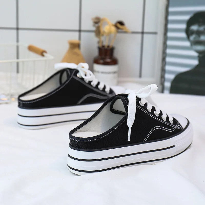 Женская парусиновая обувь увеличивающая рост на платформе спортивная zapatos de mujer ZQ