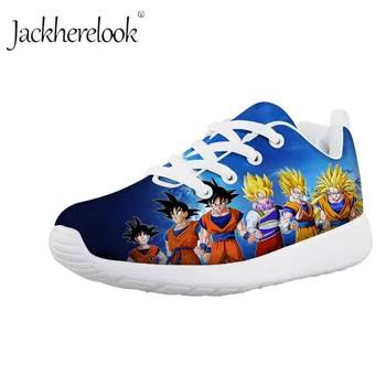 

Jackherelook Dragon ball Super Anime Print Casual Children Shoes Mesh Kids Flats Outdoor Comfort Shoes Light Students Boy Shoes