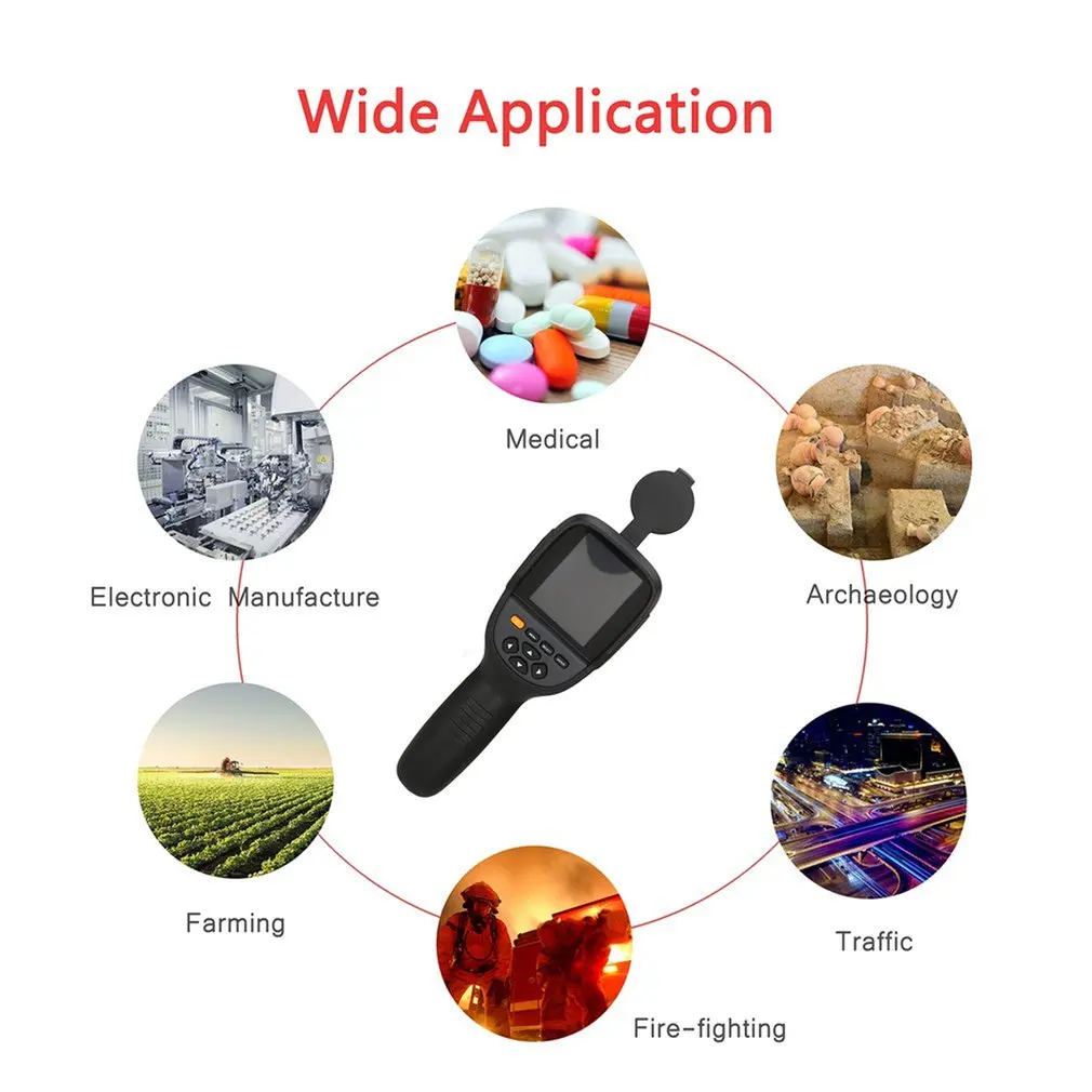 Goede HT 19 Handheld IR Digitale Warmtebeeldcamera Detector Camera Infrarood Temperatuur Warmte met Opslag HT 02 HT 02D HT 175
