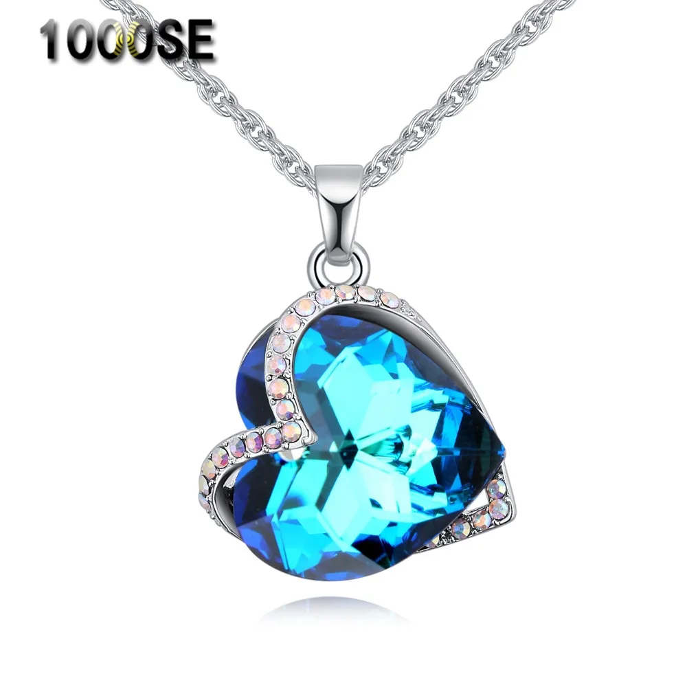 

1000se2018 Origional New Style Crystal Necklace Heart Blending Uses Austria Element