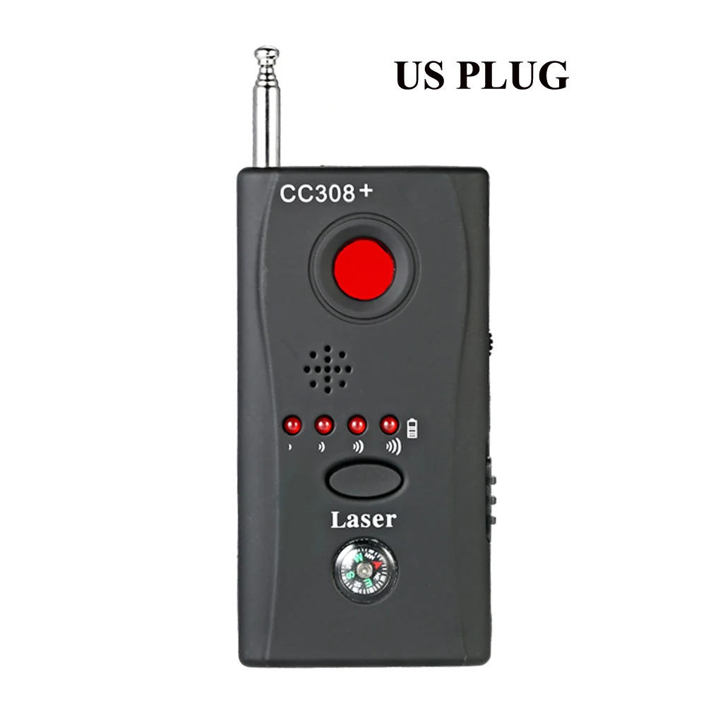 US PLUE Andoer RF Wireless Signal Radio Detector Camera Auto-detection GSM Audio Bug Finder GPS Signal Lens RF Tracker 1MHz to 6.5 GHz - Цвет: US PLUE