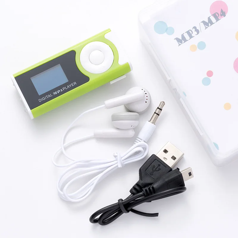 

A1 MP3 player Portable Sport Lossless Sound Music Media Sports Mini MP3 Player Support External speaker with LED light headset