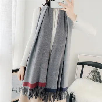 

Brand 2019 Winter Scarf Cashmere Solid Pashmina Women Scarfs Warm Thick Shawl Hijab Poncho For Ladies Scarves Foulard Femme