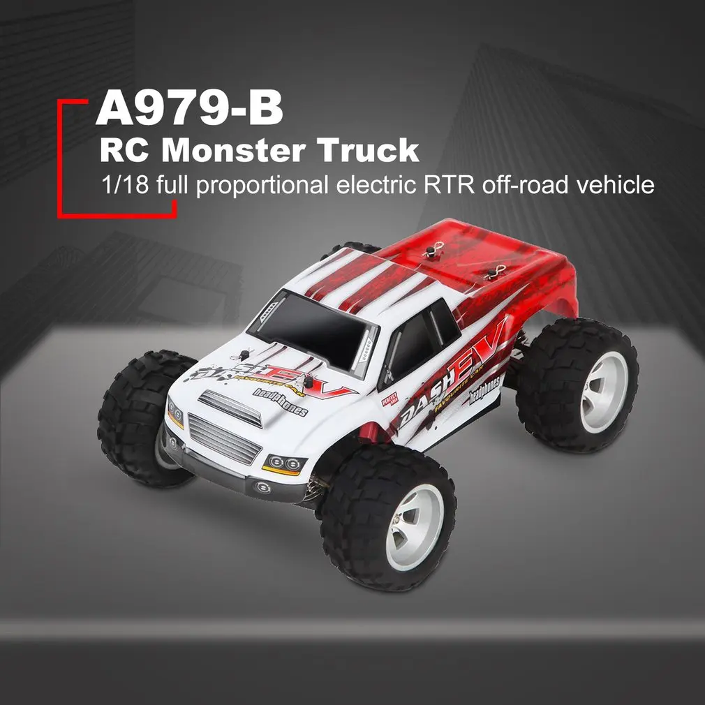 WLtoys A979-B 2,4 ГГц 1/18 масштаб полный пропорциональный 4WD RC автомобиль 70 км/ч высокоскоростной Матовый Электрический мотор RTR внедорожник