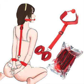 Erotic Adult Toys Handcuffs & Ankle Cuffs Gag Ball Sex Game Bdsm Toys Bondage Harness Sex Toys For Women Sextoyscouple Sexy Shop 1