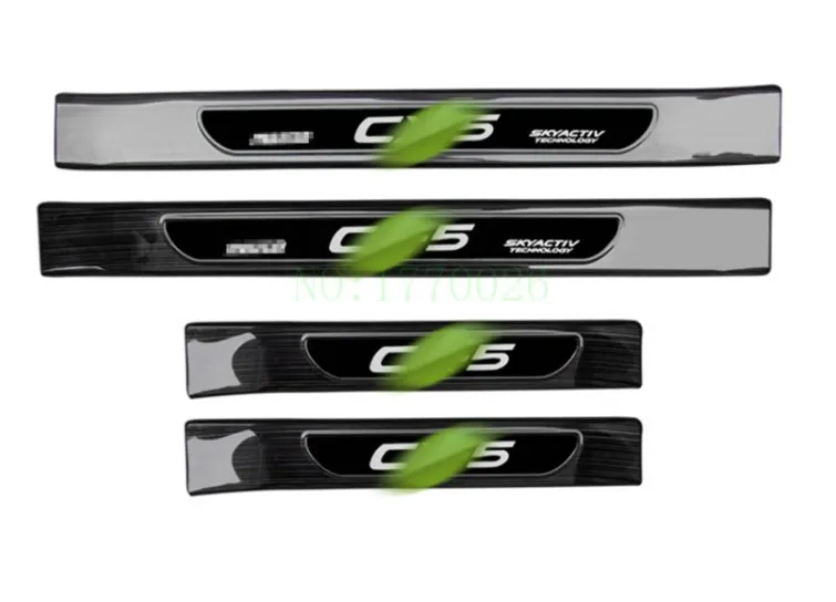 Auto parts stainless steel entry door scuff Plate CX5 CX- 5 2013 8 units/set car cover