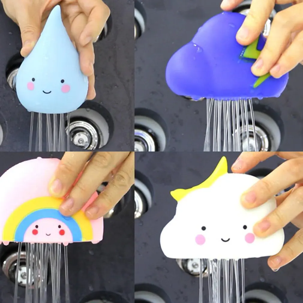 

Baby Bath Toys Bathroom Play Water Spraying Tool Clouds Shower Floating Toys Kids Baby Bathroom Water Toys Early Educational