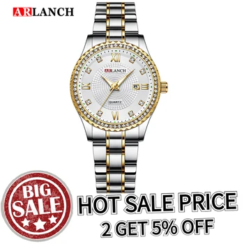

ARLANCH Women's Watches Sports Watches Waterproof Christmas Quartz Watch Women Watch Top Brand Luxury Stainless Steel Lady Watch
