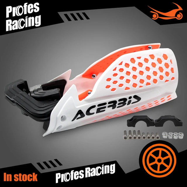 Motocross Handbar Handguard Protector Protection For Motorcycle Dirt Pit Bike ATV Quads with 22mm Hand Guards enduro White orange